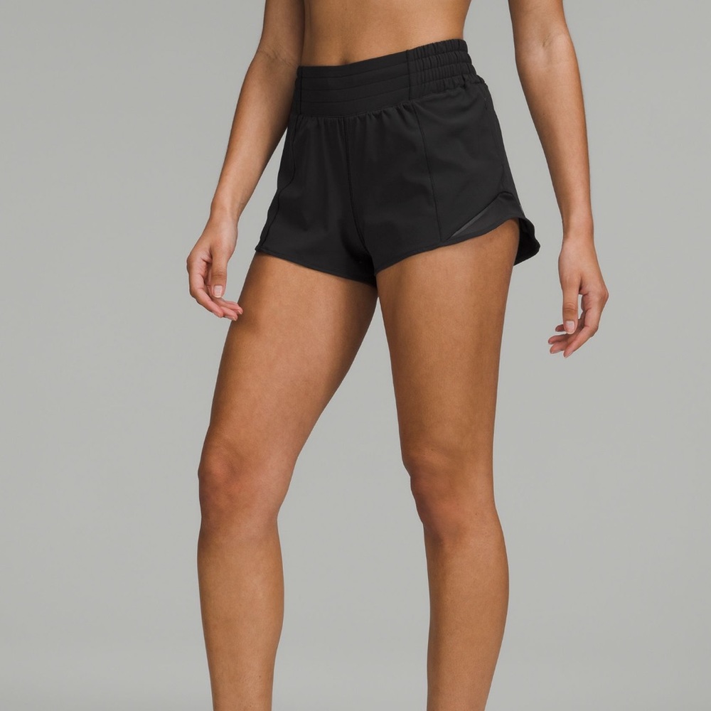 Lululemon hotly hot high-rise lined shorts 2.5” black